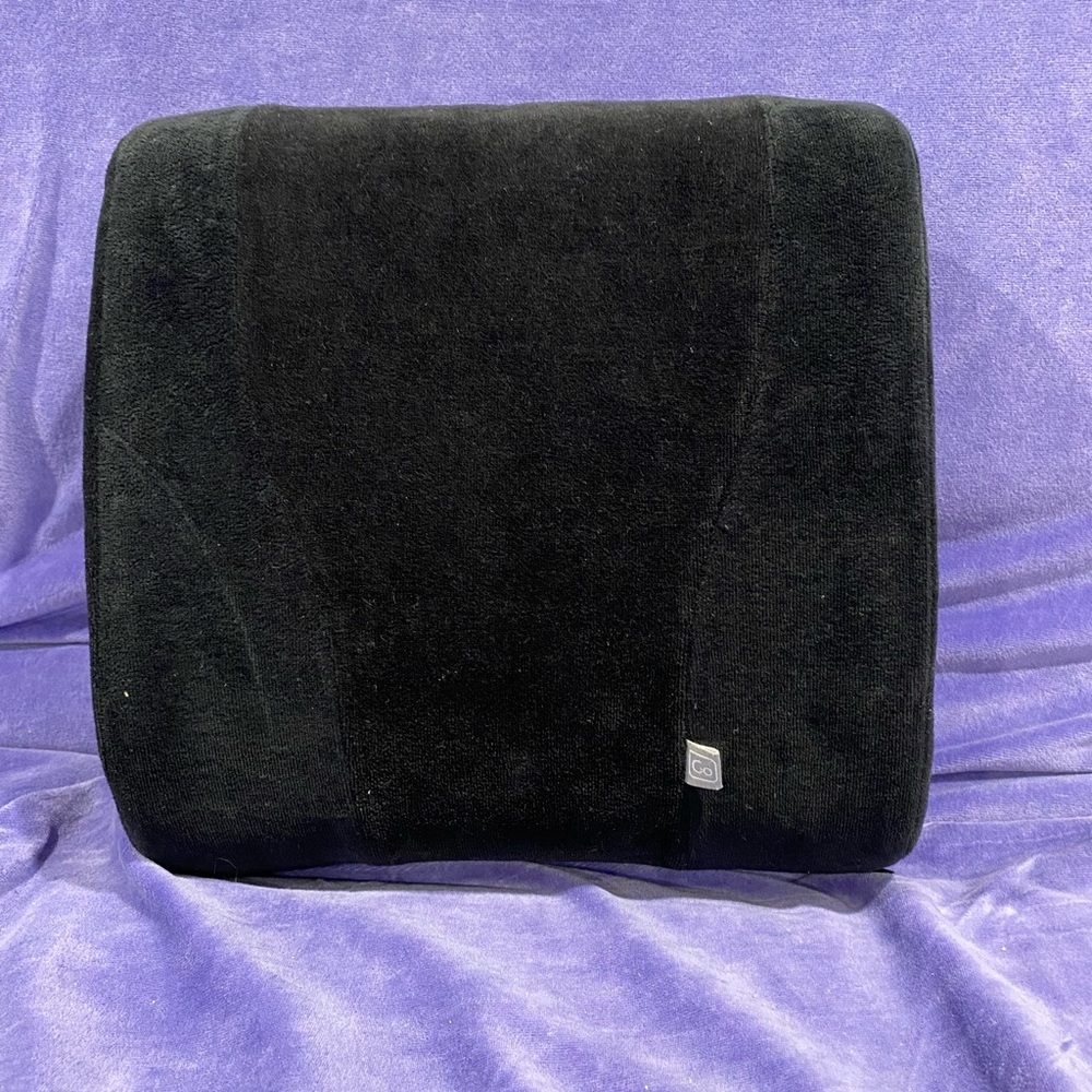 Black Memory Foam Lumbar Support Pillow